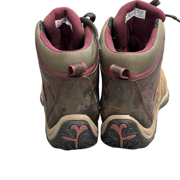 Timberland Women's Norwood Mid Brown Leather Waterproof Hiking Boots Size 6.5 - Picture 8 of 14